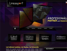 Tablet Screenshot of lineasport.cz